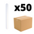 DL Pro White Cushion Nail File - 100/100 Grit - DL-C31, Case Pack of 50