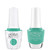 Gelish "Unwind With Me" Duo- Includes Gel Polish and Lacquer- Aquamarine Creme