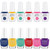 Gelish Summer Collection "Let's Roll" Gel Polish & Lacquer, 12 pc Bundle