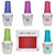 Gelish Summer Collection "Let's Roll" Xpress Dip n Brush "Give It A Curl", 6 pc Bundle