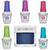 Gelish Summer Collection "Let's Roll" Xpress Dip n Brush "Hold Me Tighter" Kit, 6 pc Bundle, Includes dip liquids