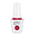 Gelish "Poinsettia Stardust" Duo- Includes Gel Polish and Lacquer - Ruby Red Glitter