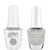 Gelish "Crystal Snowdrop" Duo- Includes Gel Polish and Lacquer - Silver Diamond Glitter
