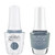 Gelish "Blue Moon Bloom" Duo- Includes Gel Polish and Lacquer - Steel Blue Pearl