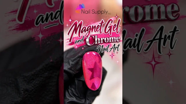 Magnet Gel and Chrome Nail Art with Nail Supply Inc.