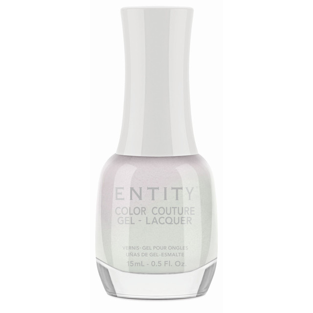 Entity Extended Wear Hybrid Gel-Lacquer "Graphic And Girlish White" - Iridescent Shimmer