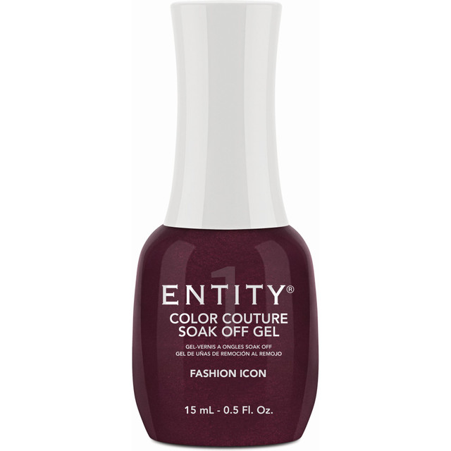 Entity One Color Couture Gel Polish "Fashion Icon" - Burgundy Shimmer