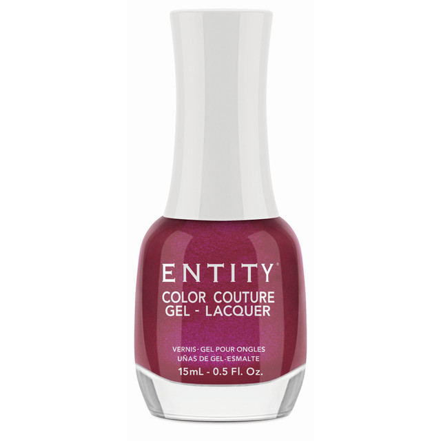 Entity Extended Wear Hybrid Gel-Lacquer "Ruby Sparks" - Berry Red Metallic