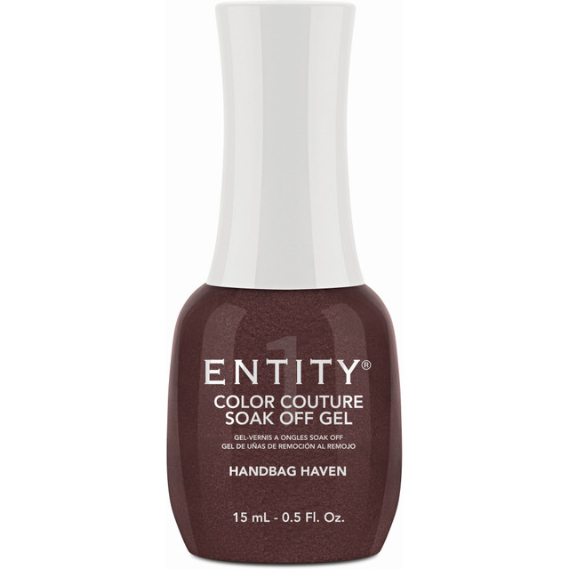 Entity One Color Couture Gel Polish "Handbag Haven" - Chocolate Brown Shimmer