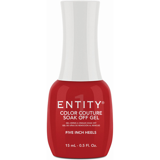 Entity One Color Couture Gel Polish "Five Inch Heels" - Cherry Red Creme