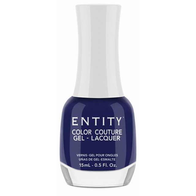 Entity Extended Wear Hybrid Gel-Lacquer "Designer Jeans" - Midnight Blue Creme