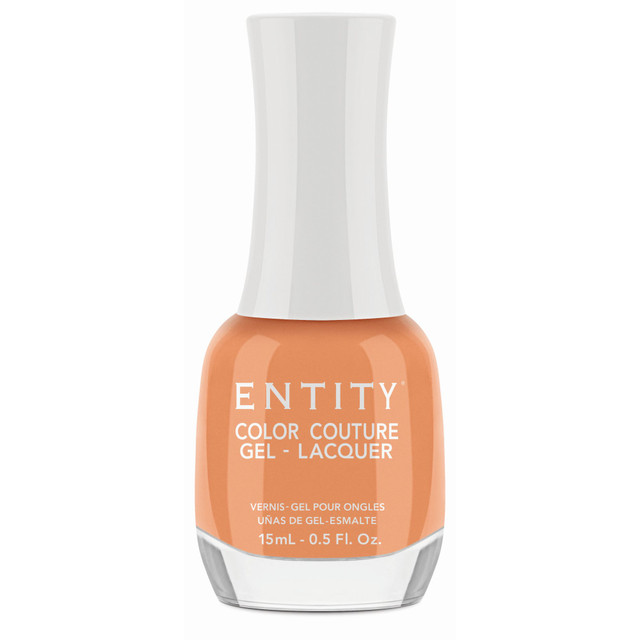 Entity Extended Wear Hybrid Gel-Lacquer "Apricot Beach Bag" - Bright Coral Creme