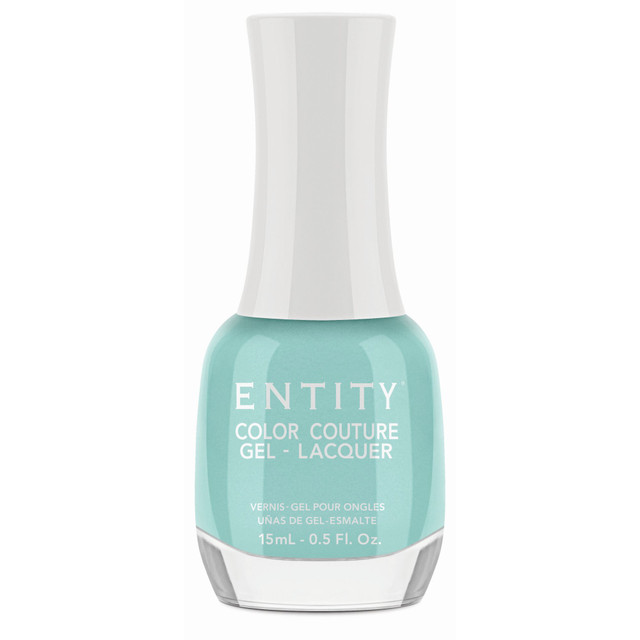 Entity Extended Wear Hybrid Gel-Lacquer "Camera Shy" - Powder Blue Shimmer