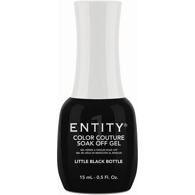 Entity One Color Couture Gel Polish "Little Black Bottle" - Black Creme