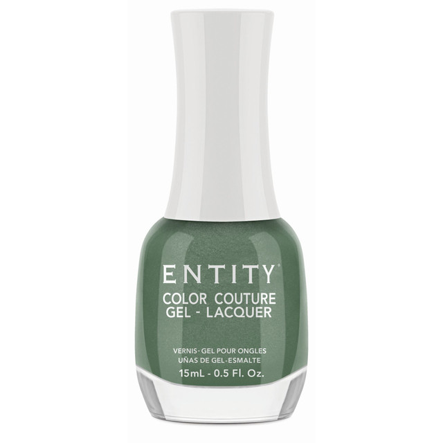 Entity Extended Wear Hybrid Gel-Lacquer "Beauty Icon" - Sage Green Shimmer