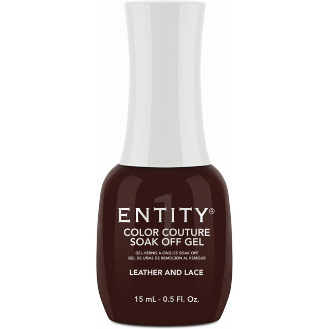 Entity One Color Couture Gel Polish "Leather And Lace" - Chocolatey Red Creme