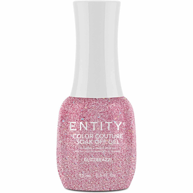 Entity One Color Couture Gel Polish "Glitzerazzi" - Pink Glitter