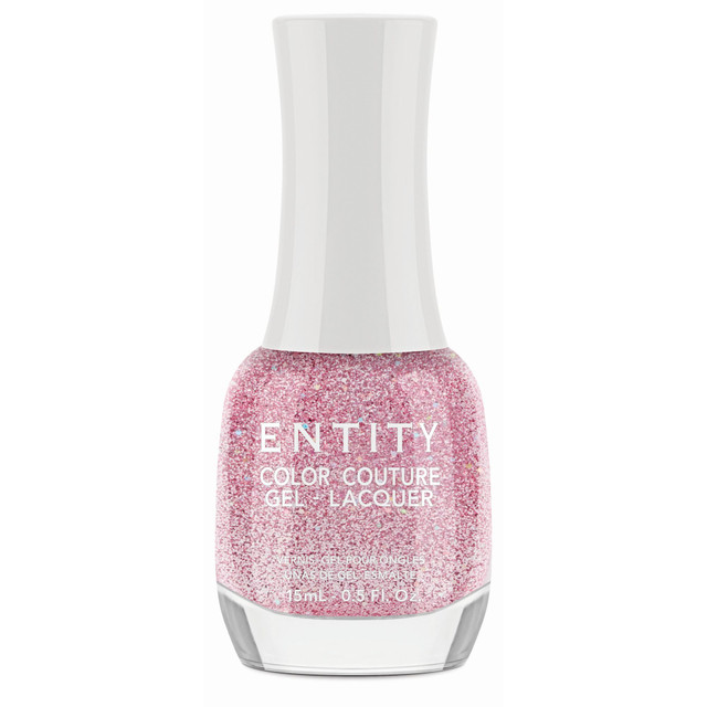 Entity Extended Wear Hybrid Gel-Lacquer "Glitzerazzi" - Pink Glitter