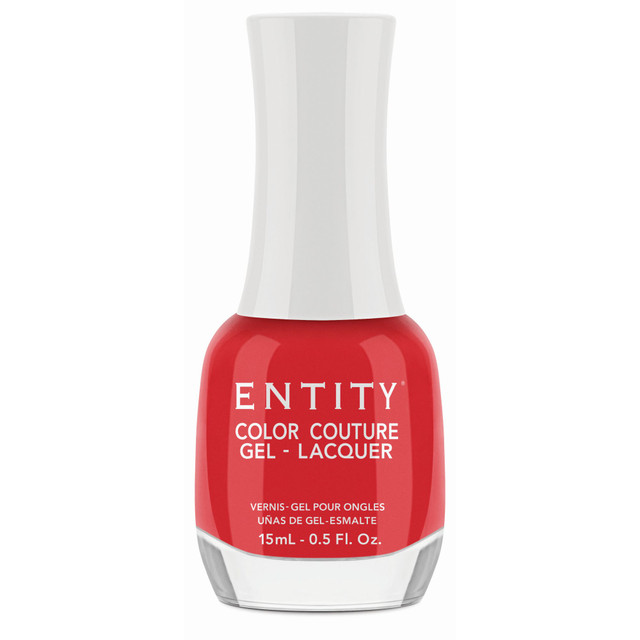 Entity Extended Wear Hybrid Gel-Lacquer "Mad For Plaid" - Orange Red Creme