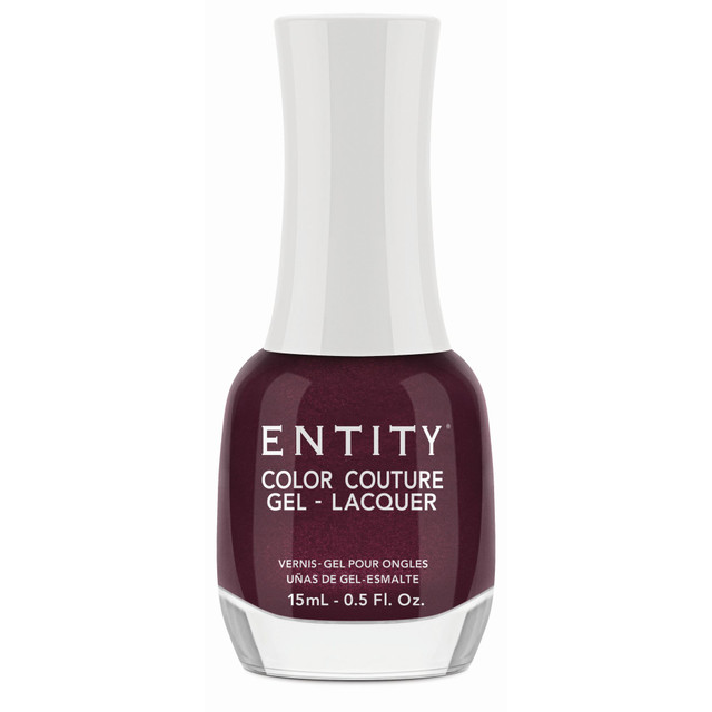 Entity Extended Wear Hybrid Gel-Lacquer "Fashion Icon" - Burgundy Shimmer