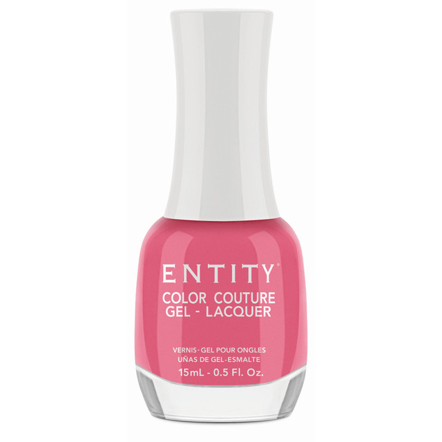 Entity Extended Wear Hybrid Gel-Lacquer "Pretty Precious Peonies" - Bright Medium Pink Creme