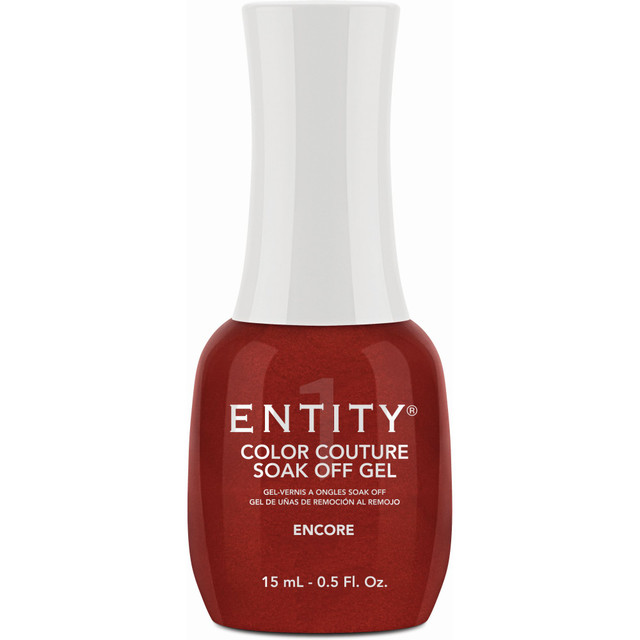 Entity One Color Couture Gel Polish "Encore" - Deep Red Pearl