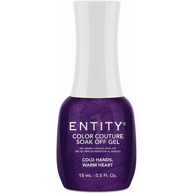 Entity One Color Couture Gel Polish "Cold Hands, Warm Heart" - Deep Purple Shimmer