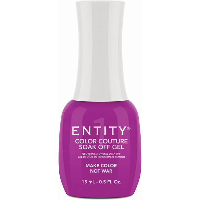 Entity One Color Couture Gel Polish "Make Color Not War" - Bright Fuchsia Creme