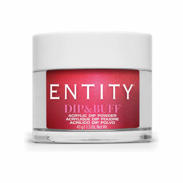 Entity Dip & Buff, "Red Rum Rouge", Bright Red Pearl , 43 g | 1.5 Oz. - 5301696