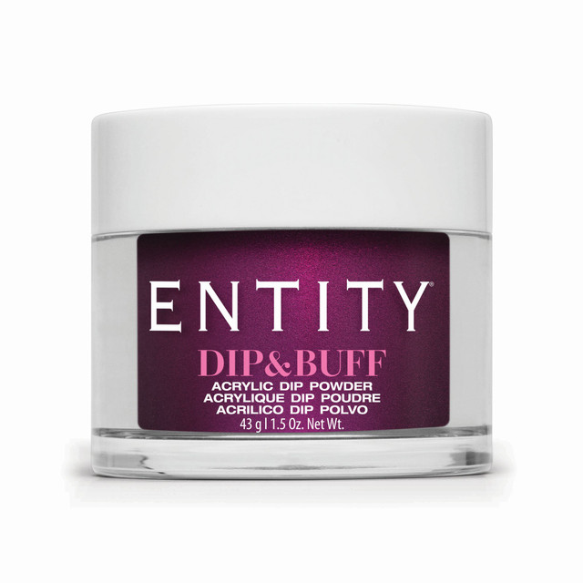 Entity Dip & Buff, "Mini Skirt Maroon", Deep Plum Shimmer , 43 g | 1.5 Oz. - 5301634