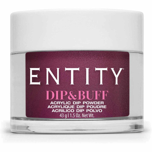 Entity Dip & Buff, "Be Still My Heart", Fuchsia Shimmer , 43 g | 1.5 Oz. - 5301561