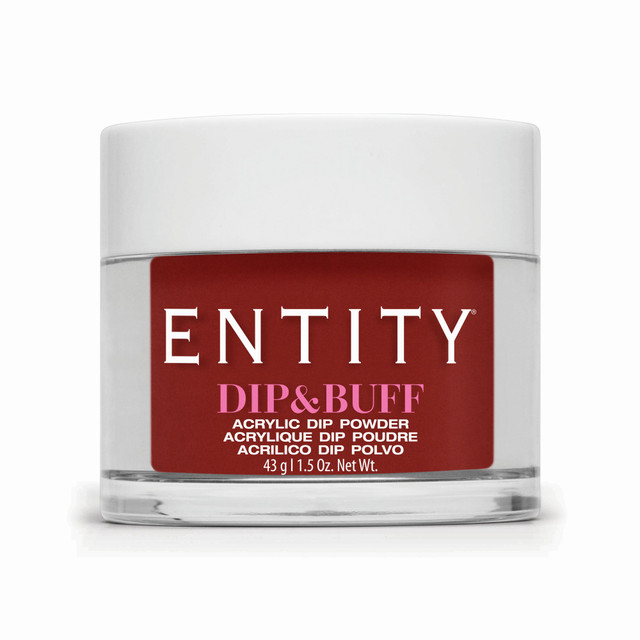 Entity Dip & Buff, "Do My Nails Look Fat", Hot Red Creme , 43 g | 1.5 Oz. - 5301238