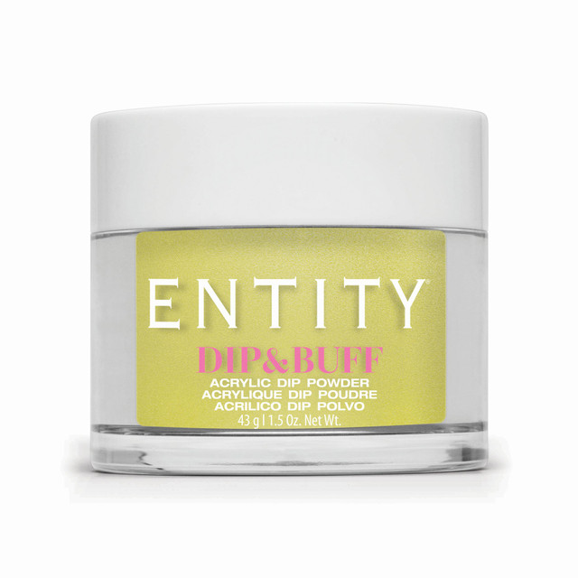 Entity Dip & Buff, "Designer Dan-De-Lyon", Yellow Shimmer , 43 g | 1.5 Oz. - 5301535
