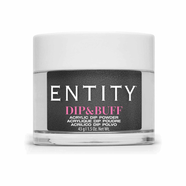 Entity Dip & Buff, "Headliner", Dark Grey Shimmer , 43 g | 1.5 Oz. - 5301519
