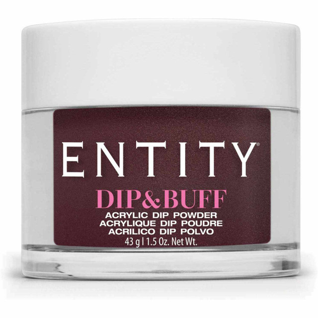 Entity Dip & Buff, "Fashion Icon", Burgundy Shimmer , 43 g | 1.5 Oz. - 5301294