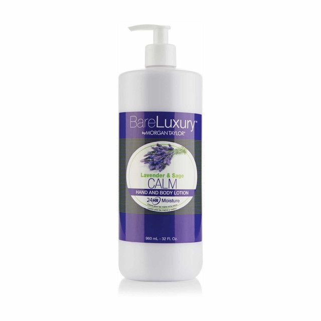 Calm Lavender & Sage Lotion (32 fl. oz. | 946 ml.) - BareLuxury Pump Lotion