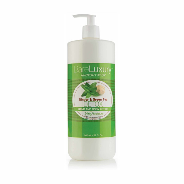 Detox Ginger & Green Tea Lotion (32 fl. oz. | 946 ml.) - BareLuxury Pump Lotion