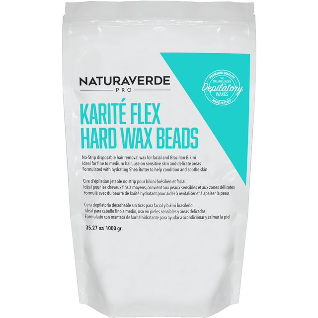 Natura Verde Pro Karite Butter Hard Flex Wax Beads 35 oz. Bag