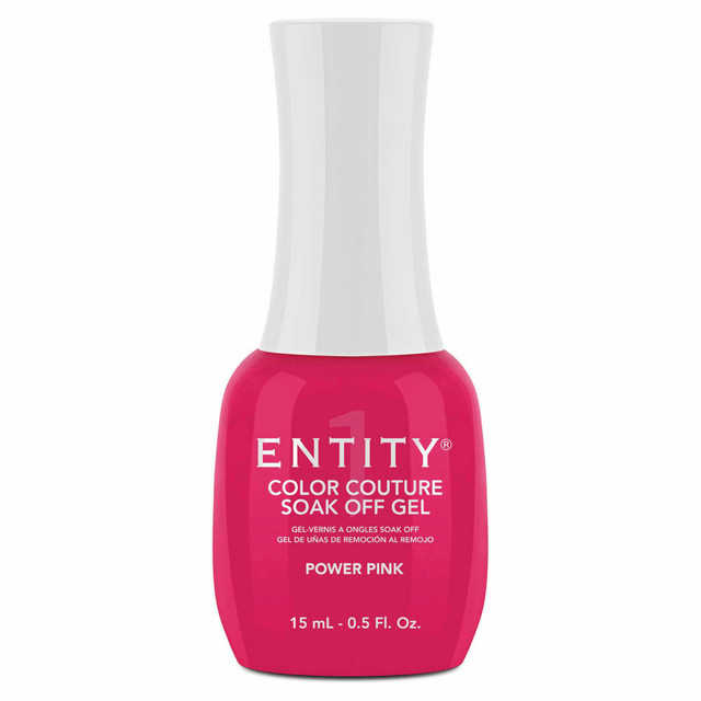 Entity One Color Couture Gel Polish "Power Pink" - Dark Pink Creme