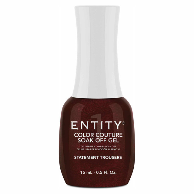 Entity One Color Couture Gel Polish "Statement Trousers" - Maroon Pearl