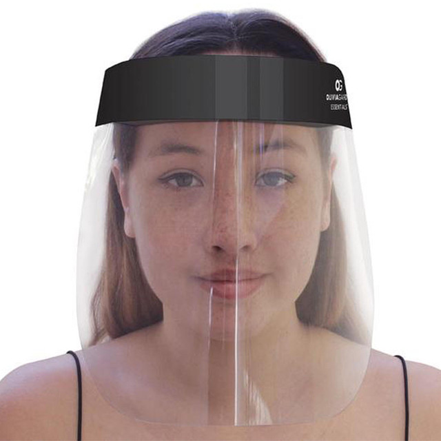 Olivia Garden Essentials Face Shield With Black Band (8 5/8" X 13") (Individual Peggable Bag)