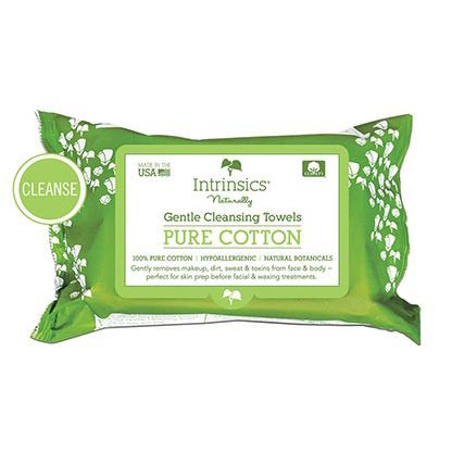 Intrinsics 407200 - 72 ct. Gentle Cleansing Towel, 8.5” x 6”, 100% Naturelle™ cotton