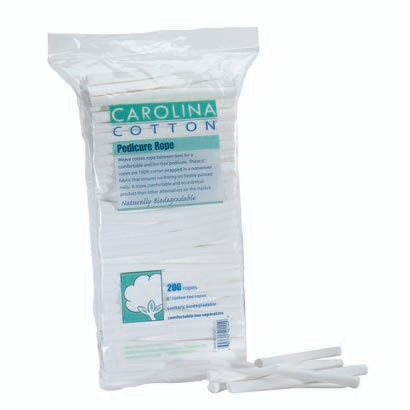Carolina Cotton 405101 - 6" Pedicure Rope, 200 ct.