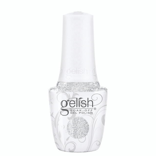Gelish "Liquid Frost" - Silver Metallic with Chunky Glitter, 15 mL | .5 fl. Oz. - 1110404