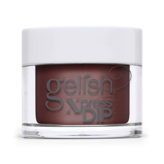 Gelish Xpress Dip "Take Time & Unwind" Dip Powder - Cinnamon Red Crème, 43g | 1.5 oz