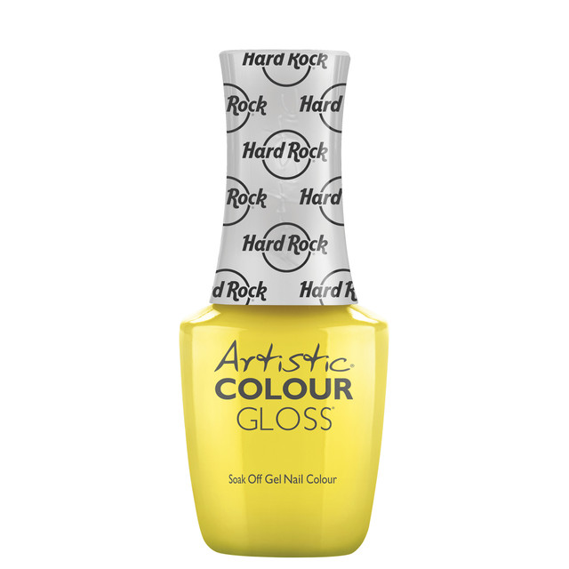 Artistic Nail Design "Light Up The Stage" - Yellow Creme Colour Gloss LED Soak Off Gel Color, 15 mL | .5 fl oz
