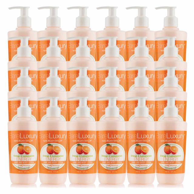BareLuxury Energy Orange & Lemongrass Lotion (8 fl. oz. | 240 ml.) - Case Pack of 24