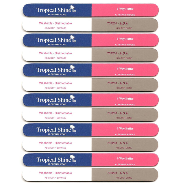 Tropical Shine Large 4-Way Buffer (Medium/Fine - Smooth/Shine)- Case Pack of 12