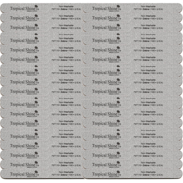 Tropical Shine Zebra File 100 Grit (Coarse)- Case Pack of 50