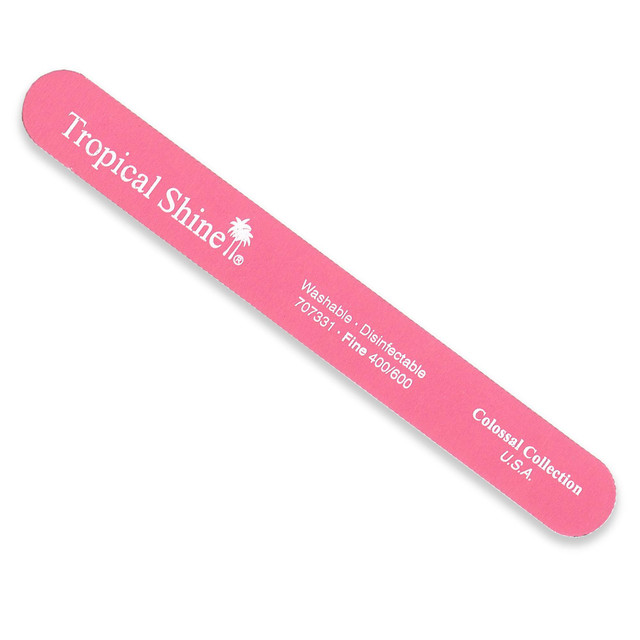Tropical Shine Colossal Pink Nail File 400/ 600 (Fine/ Extra Fine)